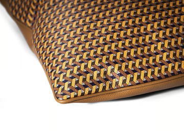 MOTIF - Rectangular leather cushion by Poltrona Frau - view 3